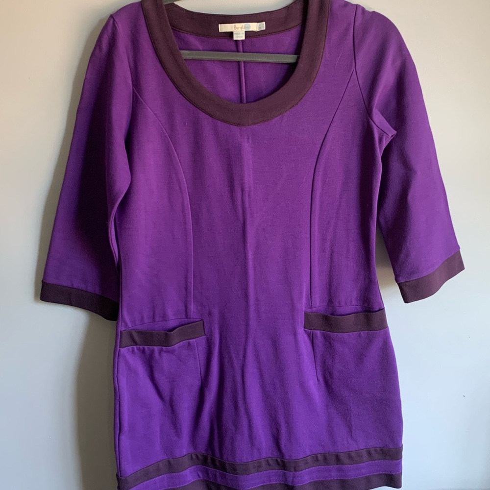 Boden Plum Dress with Pockets